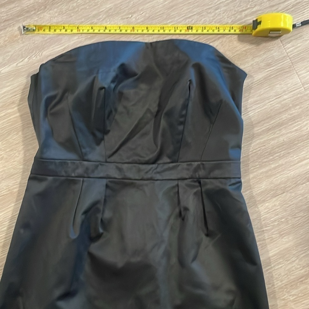 Target Women’s Strapless Mini Dress Size 8 Black Cotton Fitted Cocktail Party - Picture 12 of 17